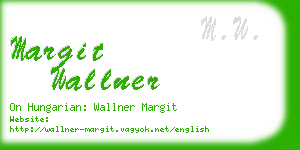 margit wallner business card